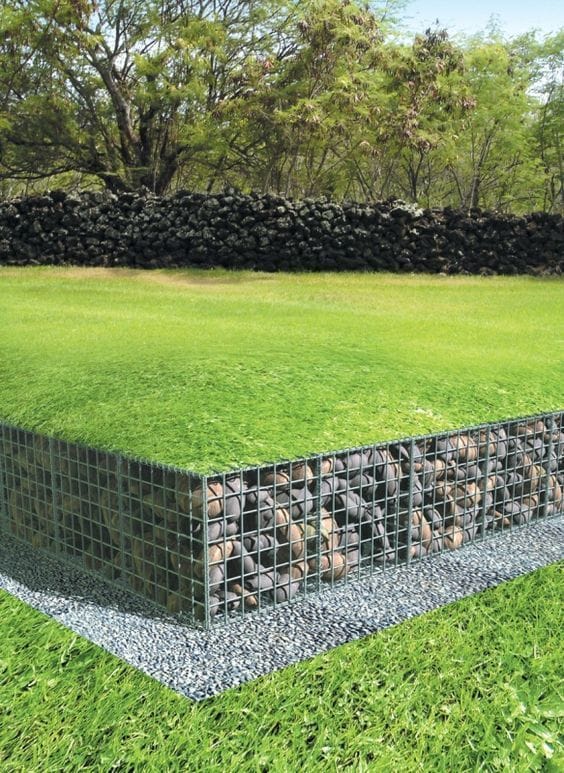 Gabion mur soutenement
