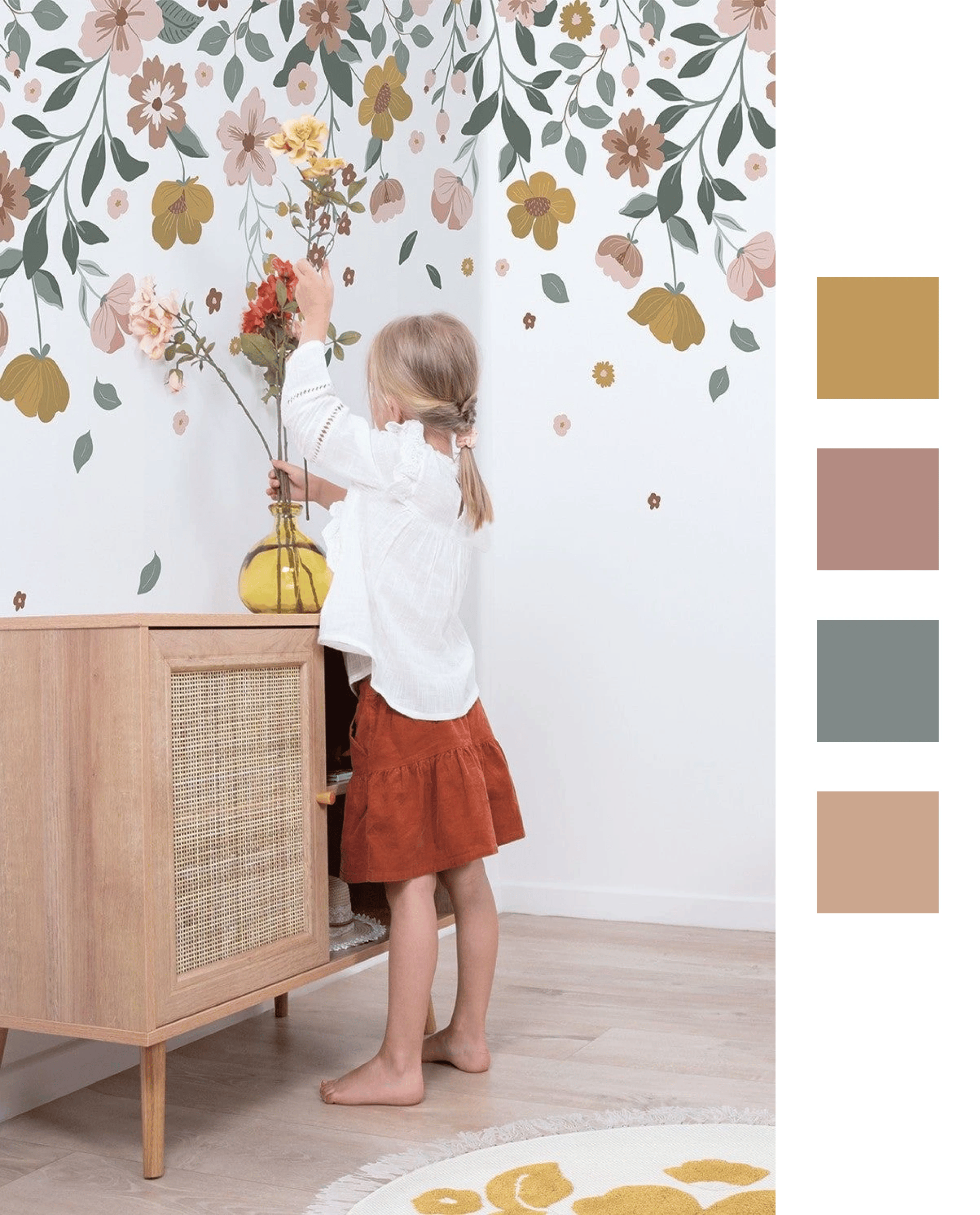 decorer chambre fille couleurs tendance