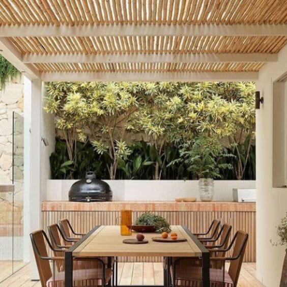 pergola bambou