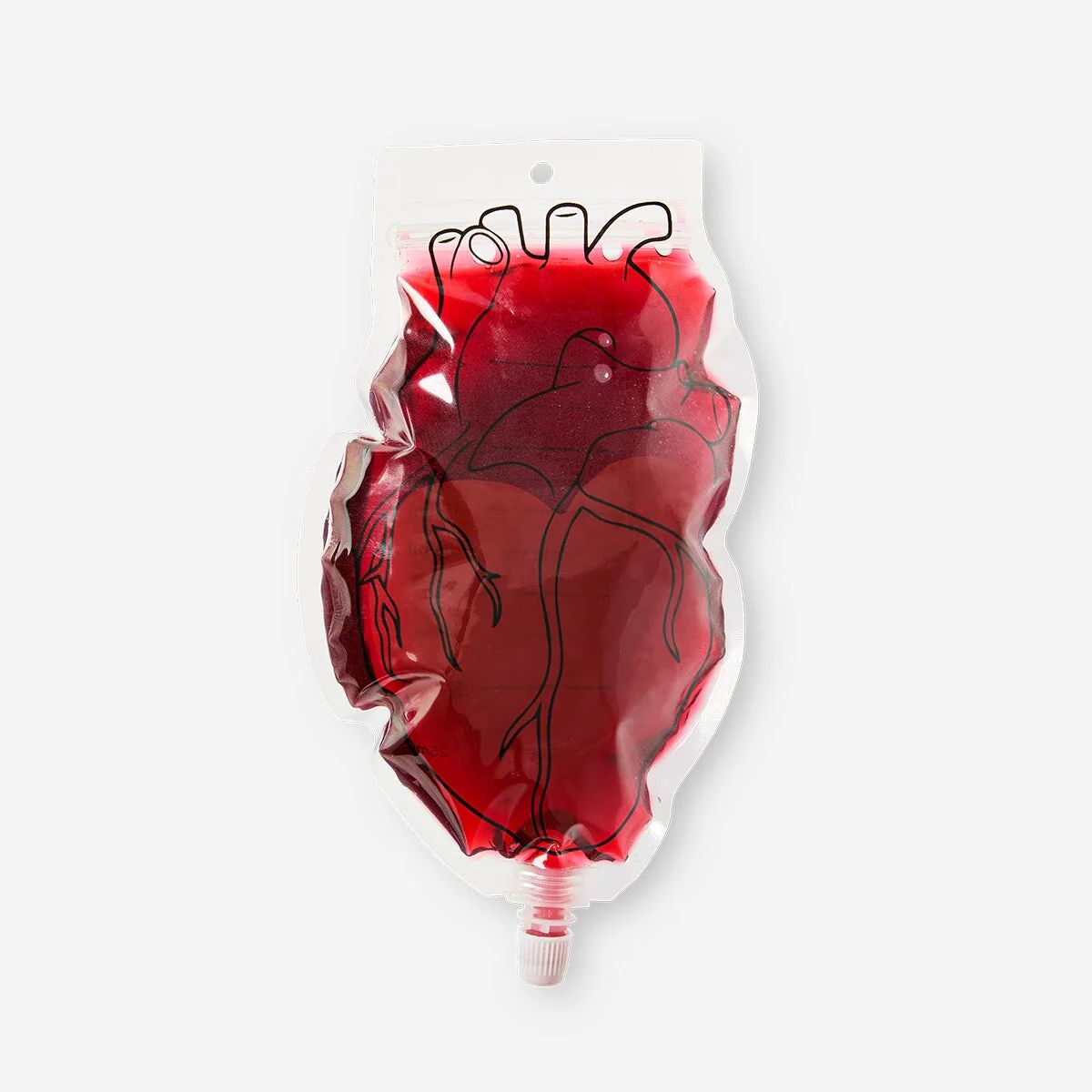 sachets boisson en forme de coeur