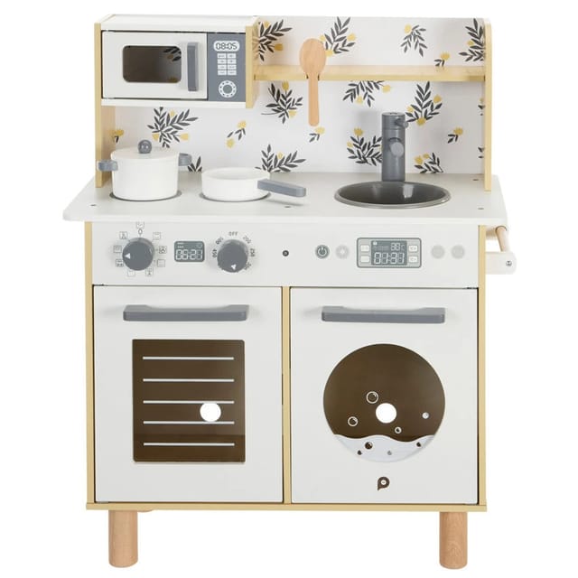 cuisine jouet en bois et machine à laver