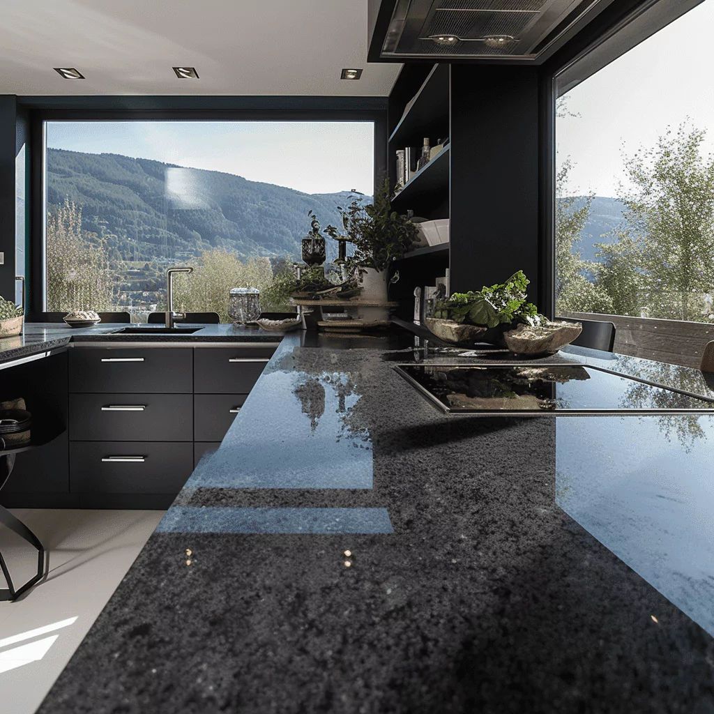 plan de travail en granit pour cuisine