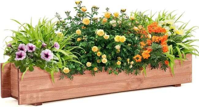 Jardinière surélevée en bois