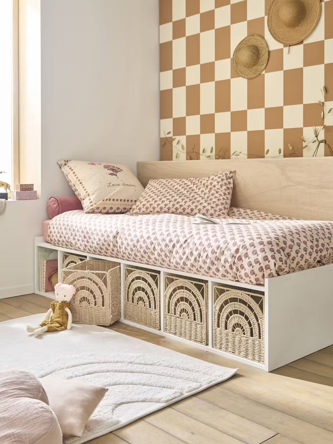 panier arc en ciel pliable