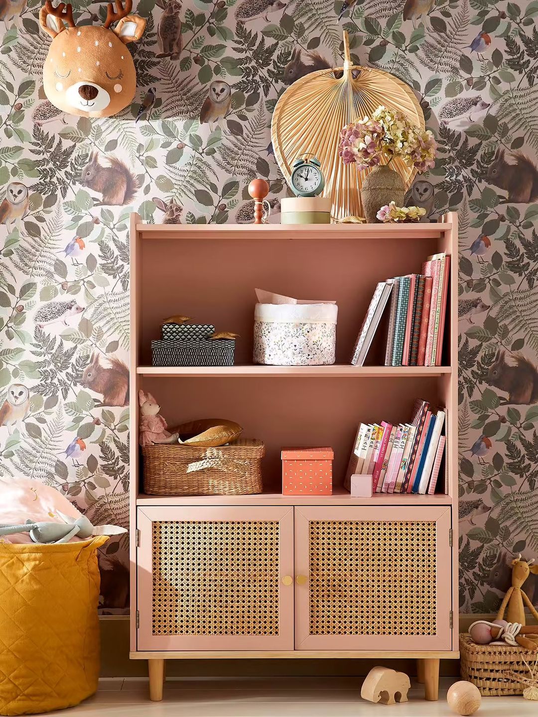 inspiration chambre rose et vert 