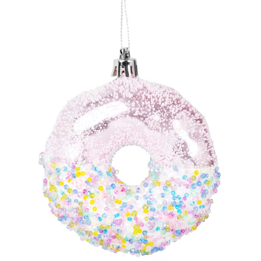 deco sapin rose poudre paillettes