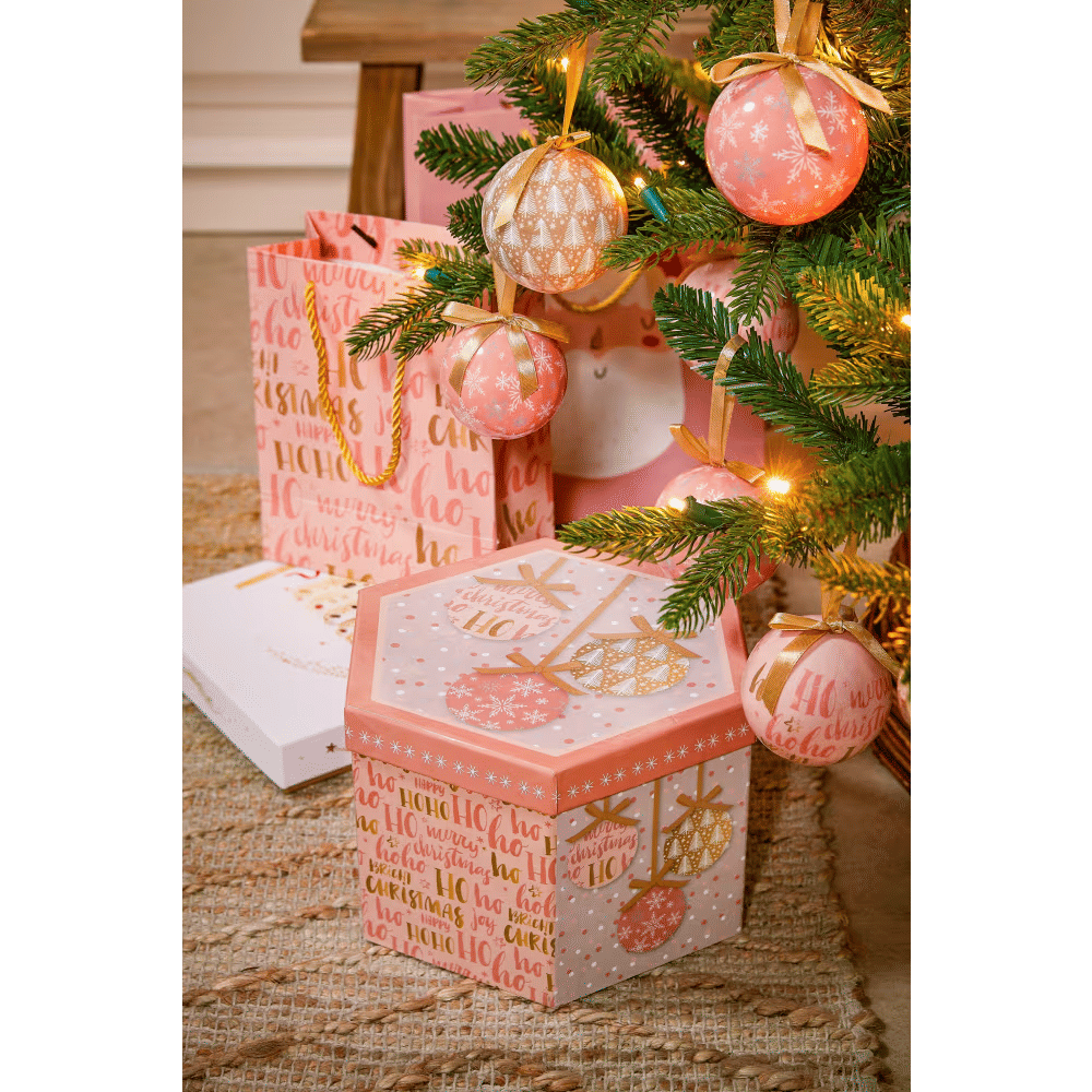 idees déco noel boule rose
