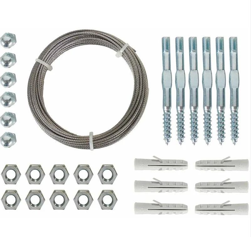 treillis cable facade plante grimpante kit 