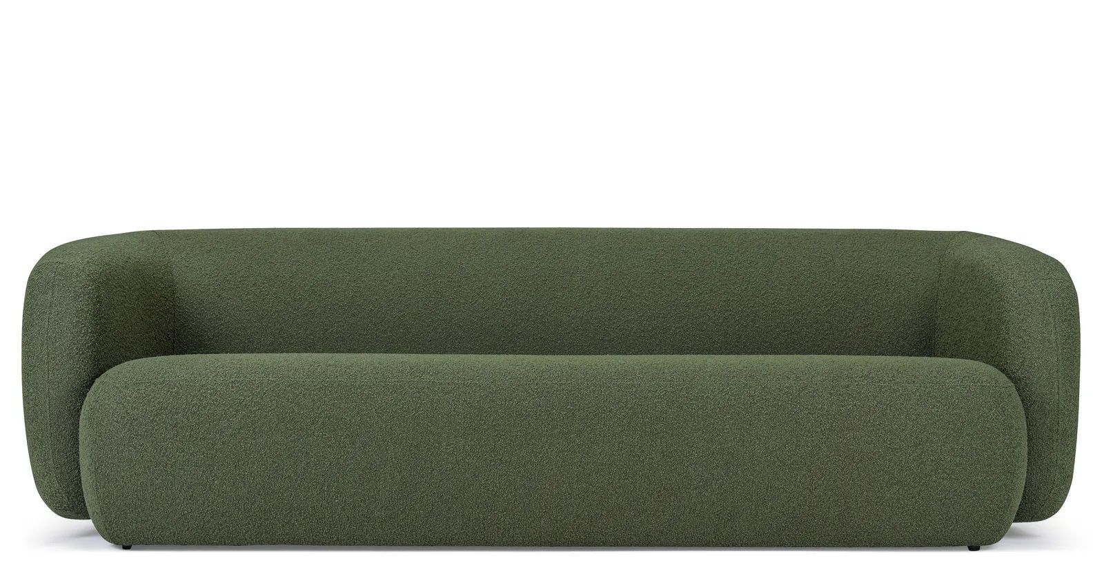 canapé design bouclette vert olive