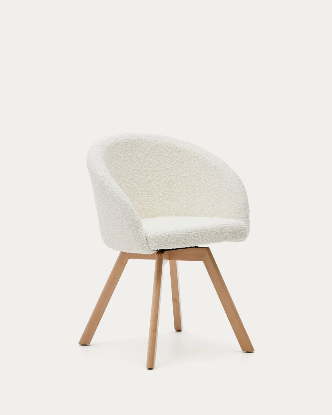 chaise bouclette et chêne