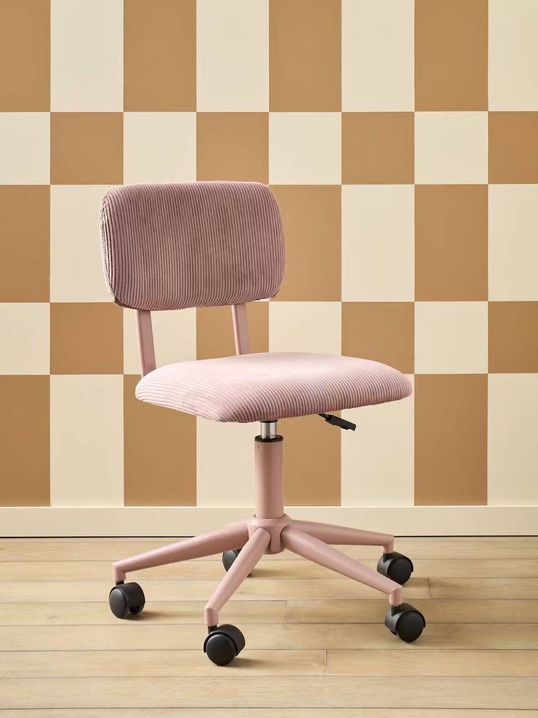 chaise design en velours cotelé bureau pour fille
