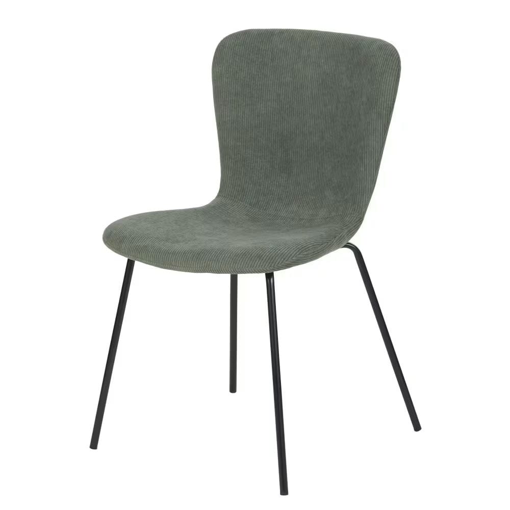 chaise en velours côtelé