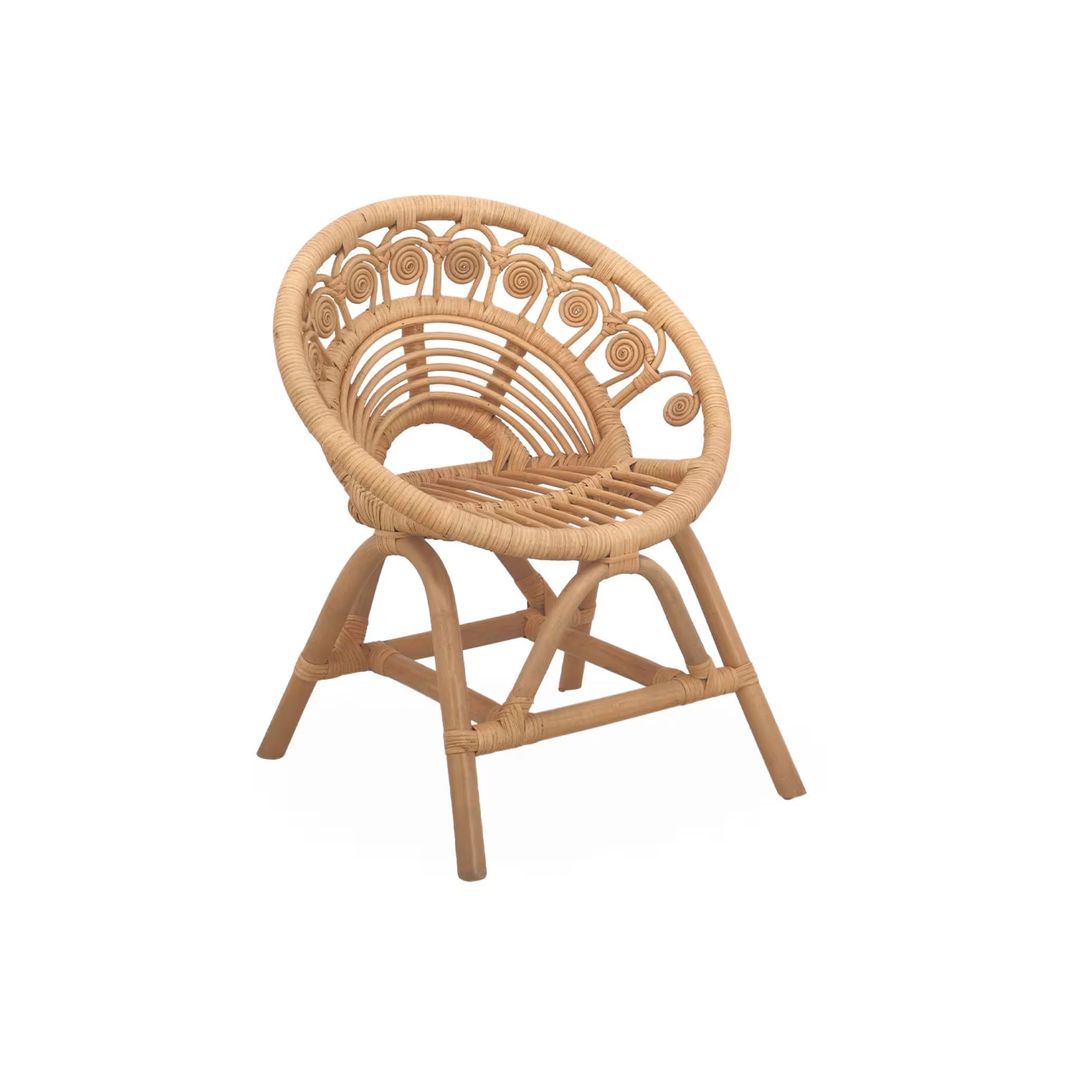 Chaise enfant en rotin