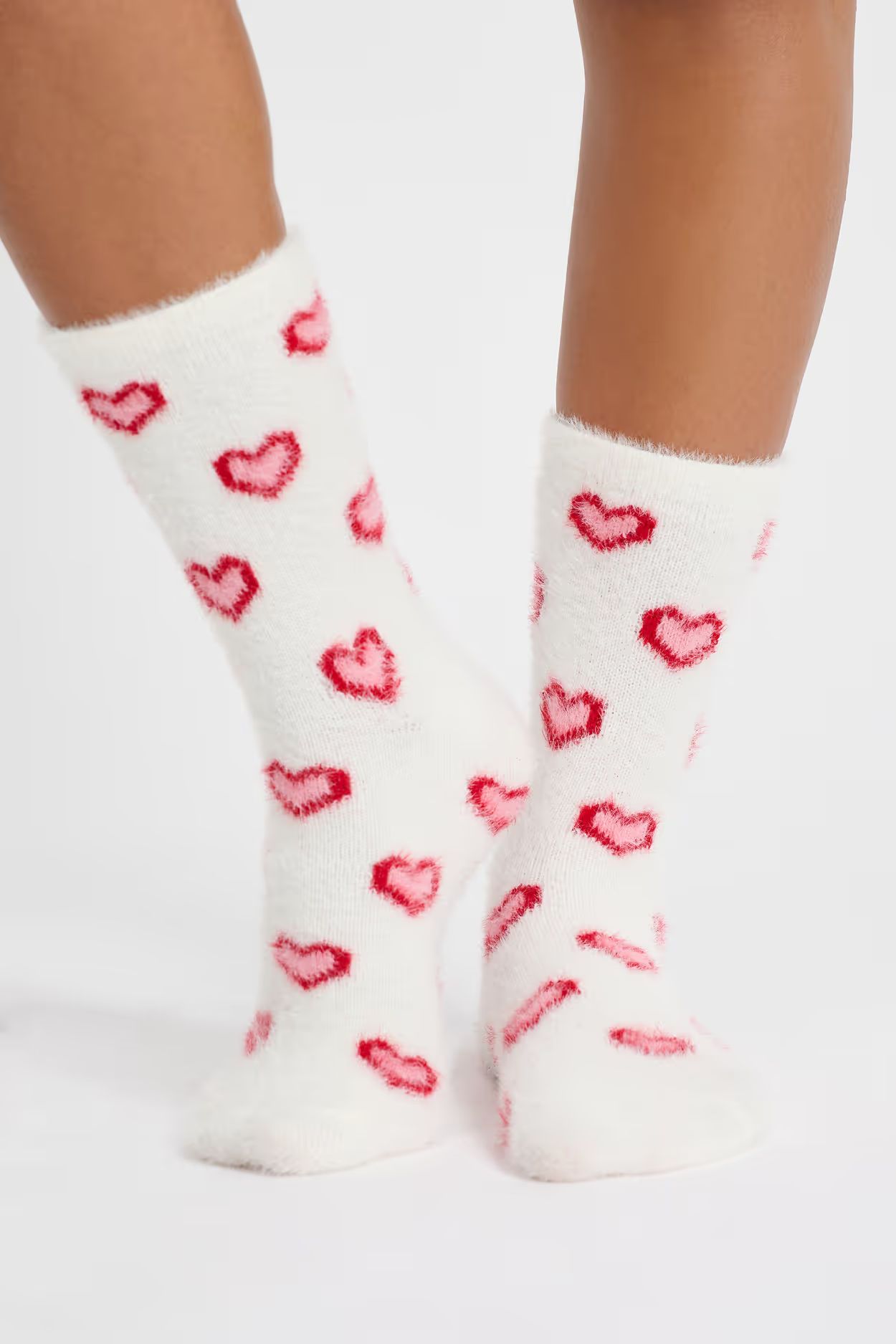 chaussettes douce coeur