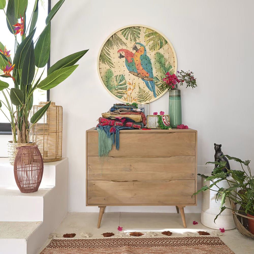 commode vintage en manguier