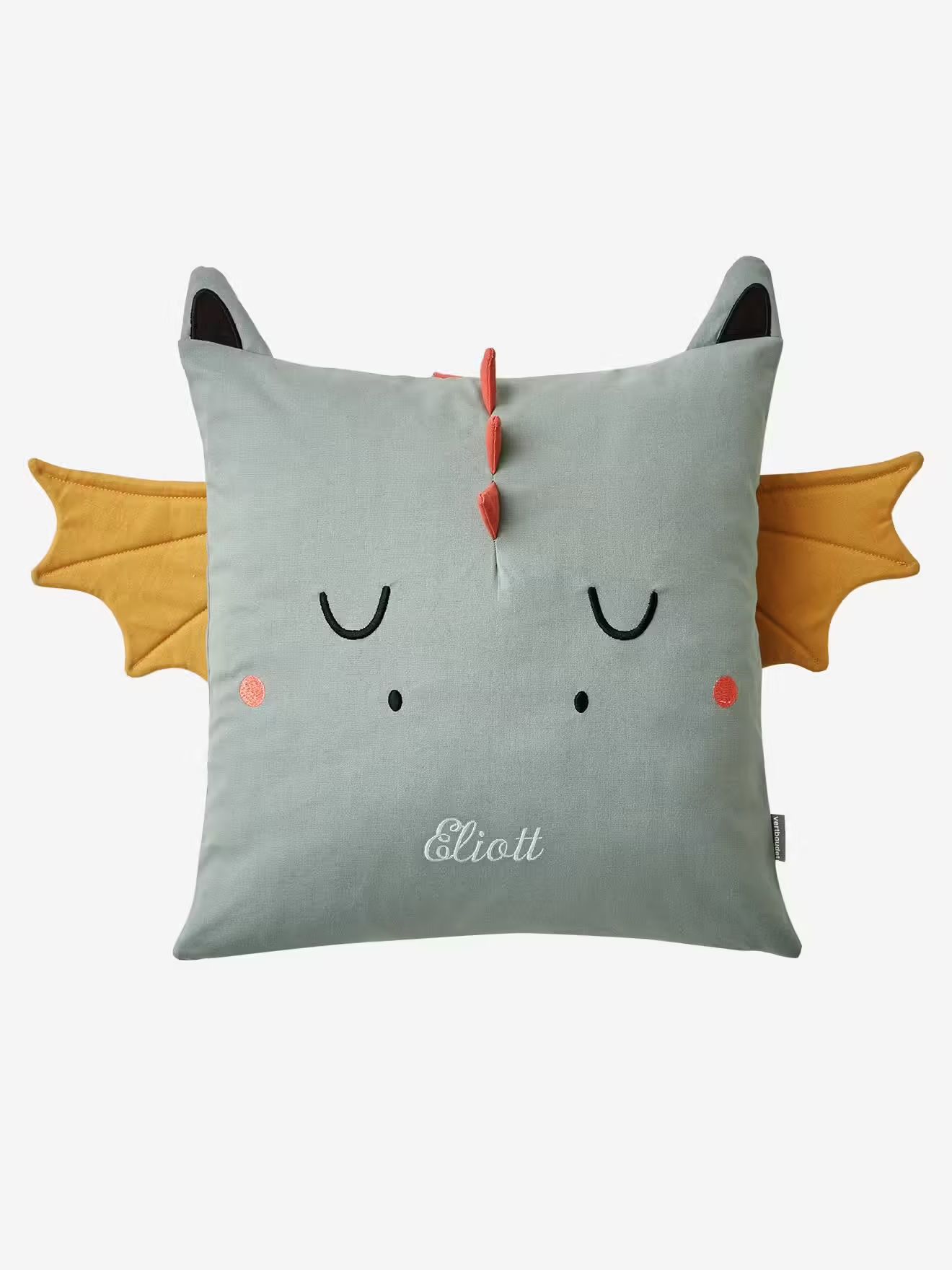 Coussin carré dragon personnalisable