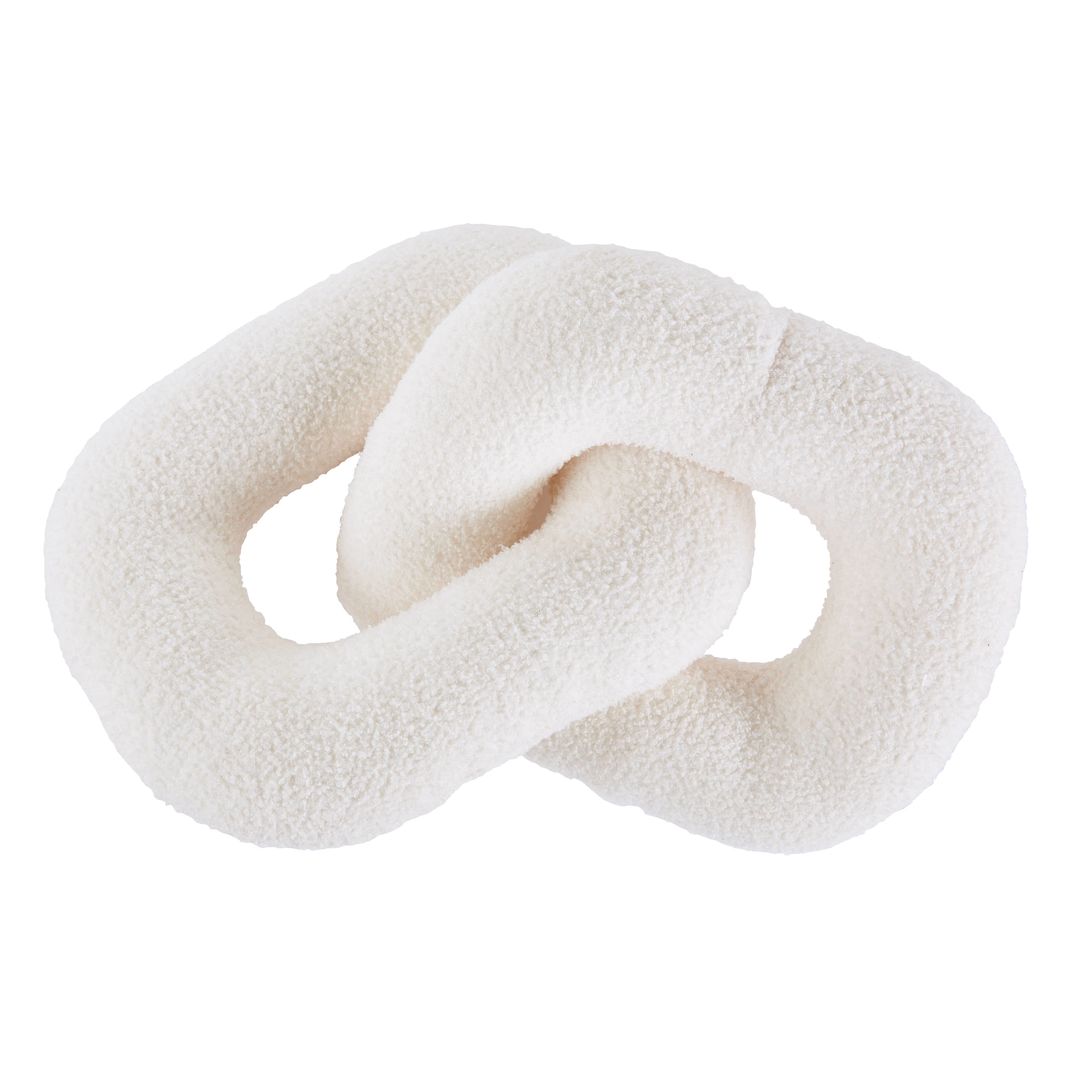 coussin chaine en bouclettes