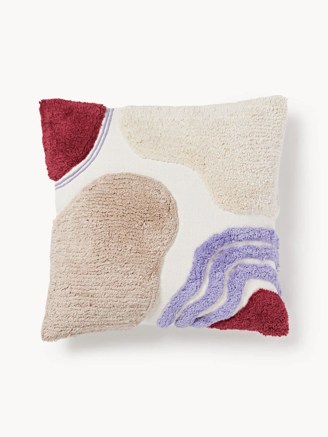 coussin motif rose