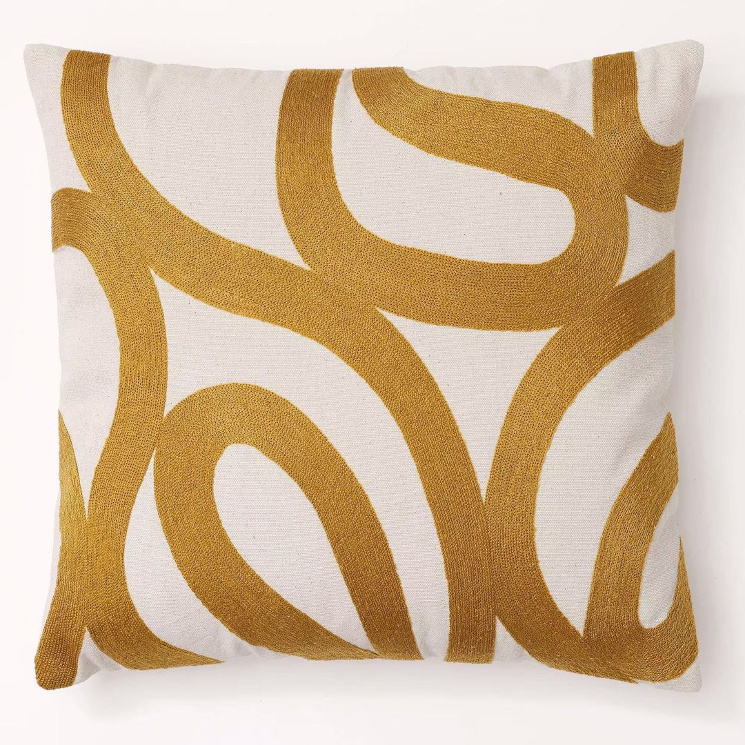 coussin moutarde