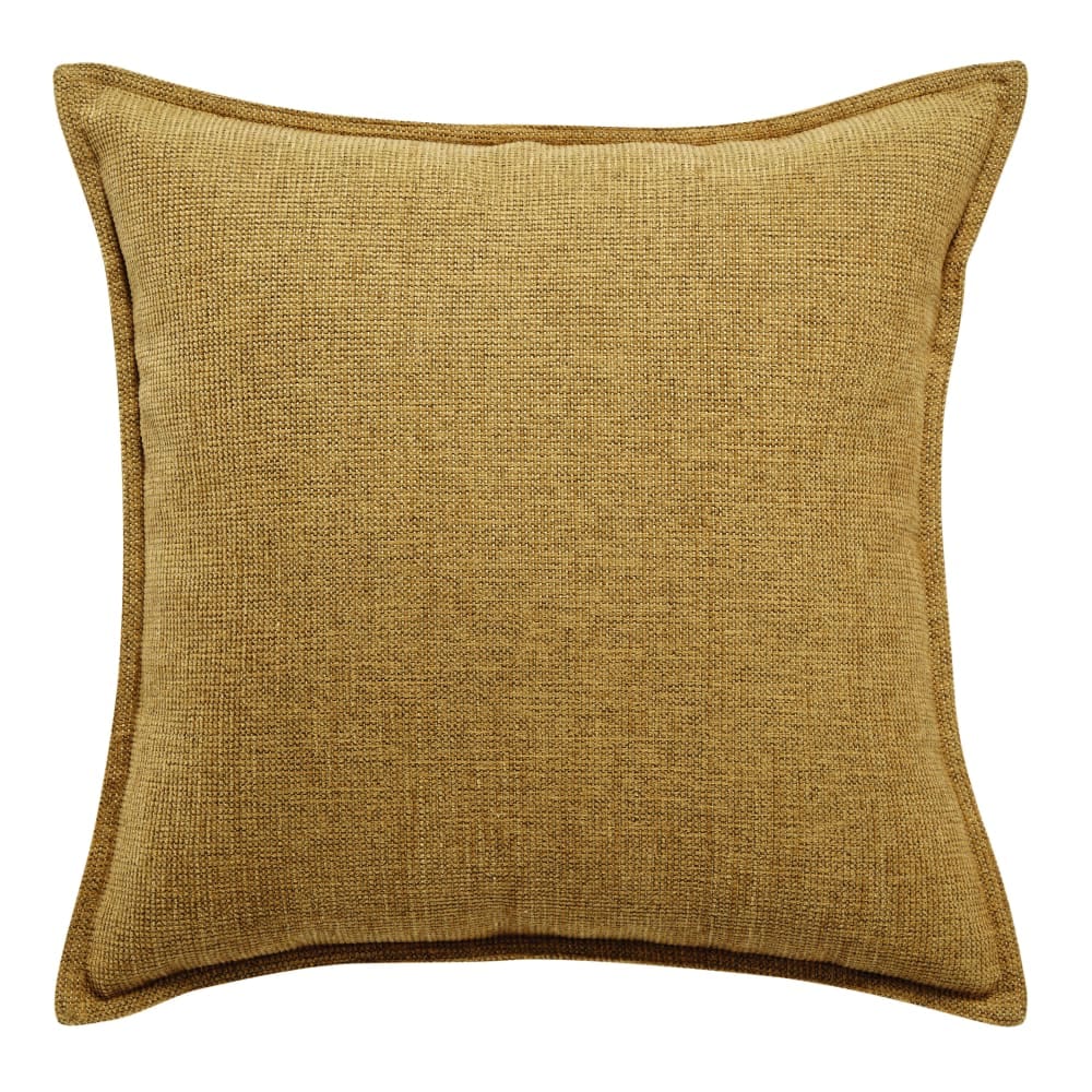 coussin jaune ocre