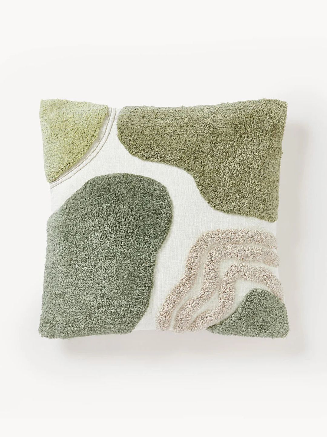 coussin décoratif vert sauge