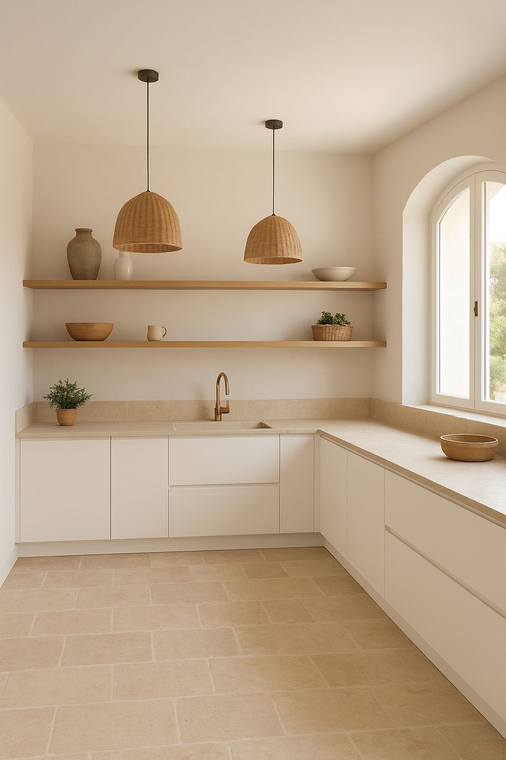 scandinave cuisine blanche et bois