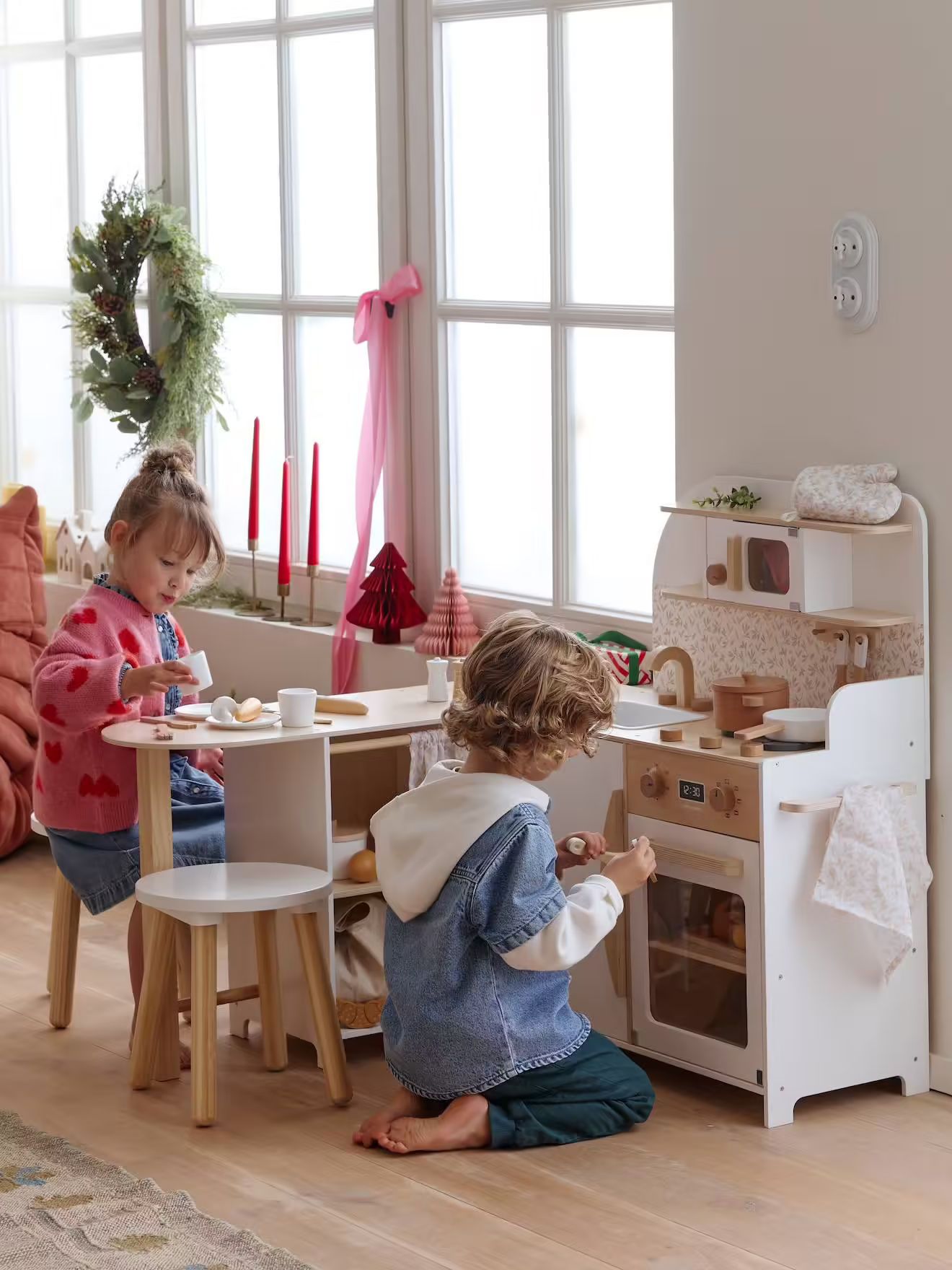 cuisine d'angle avec accessoires