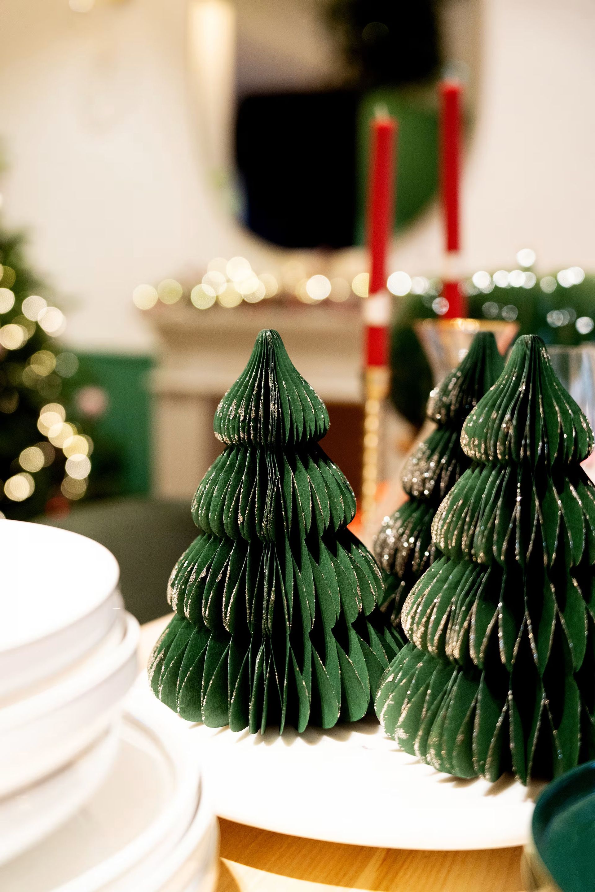 thème nature table de noel