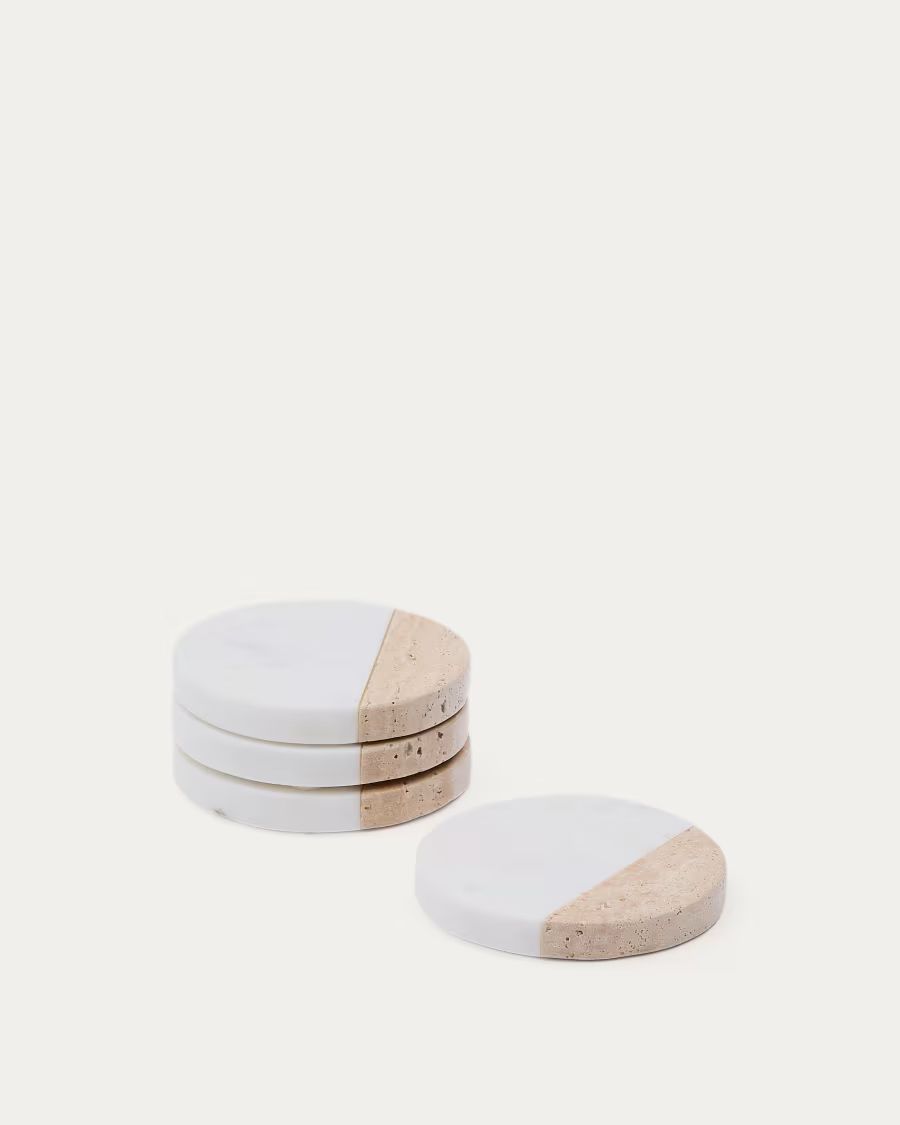 cadeaux femme dessous de verres en travertin
