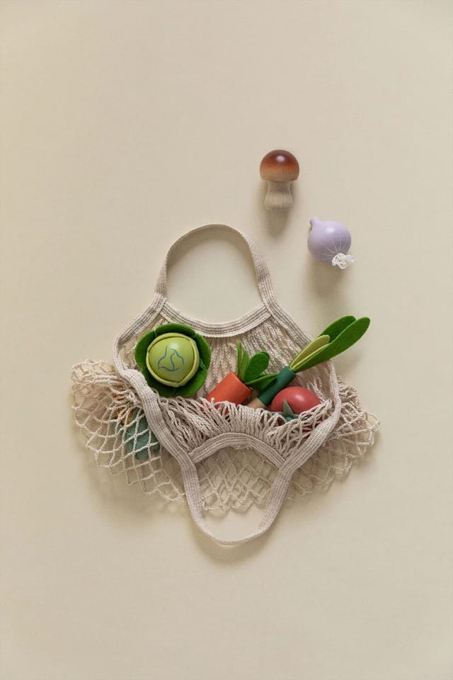 jouets en bois légumes