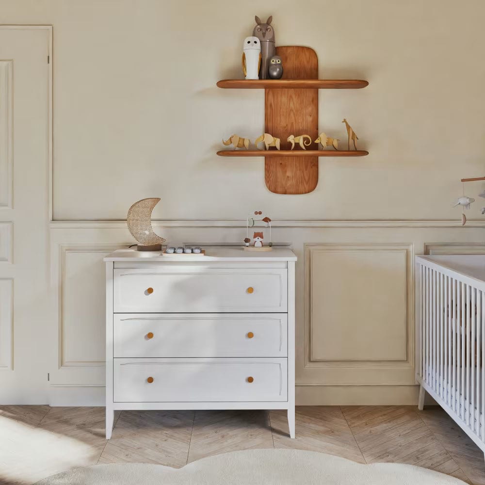 etagère murale en bois d'hévéa