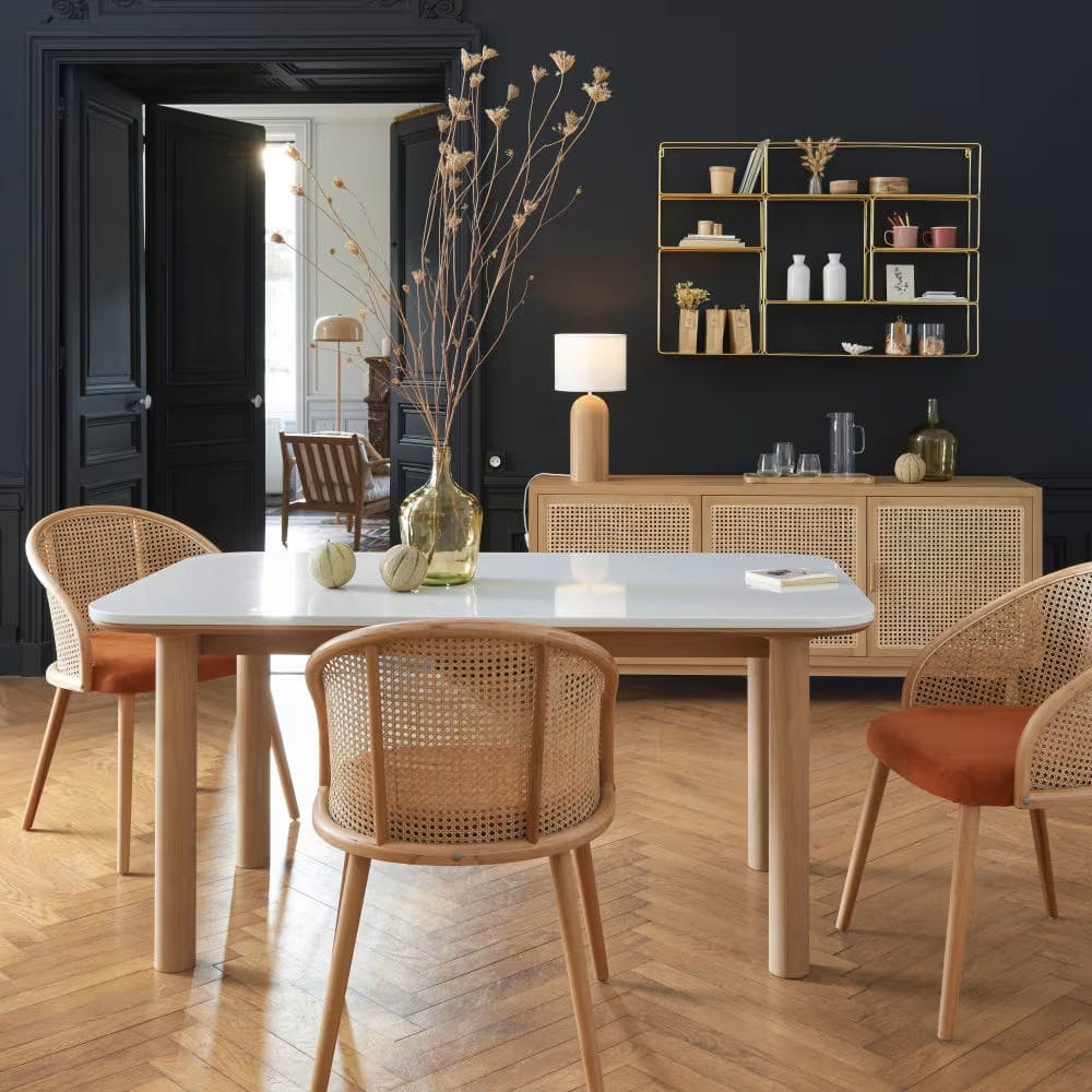 étagère murale en métal doré