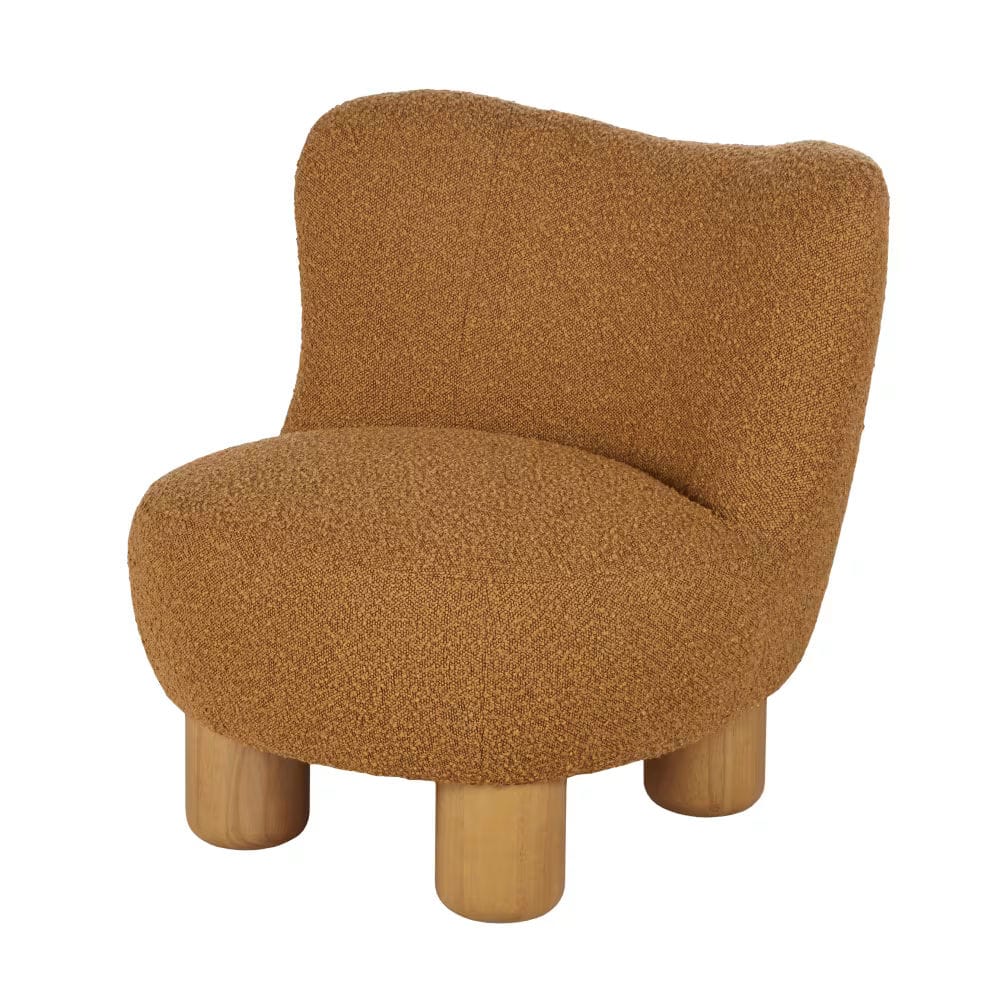 fauteuil bouclettes marron