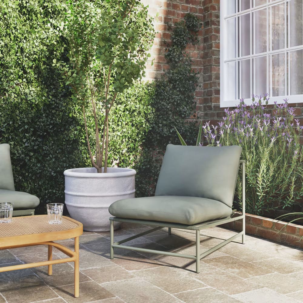 fauteuil de jardin en aluminium