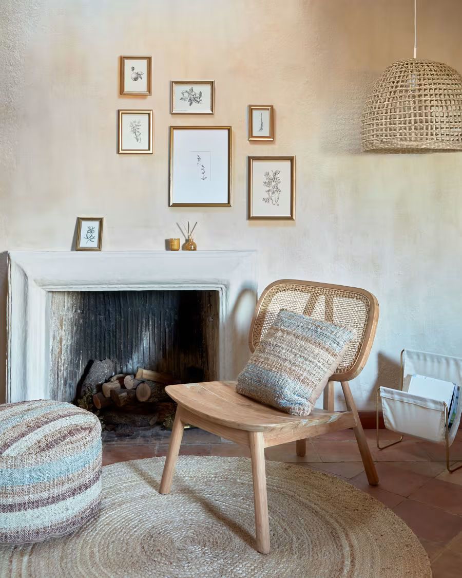 fauteuils en rotin et teck