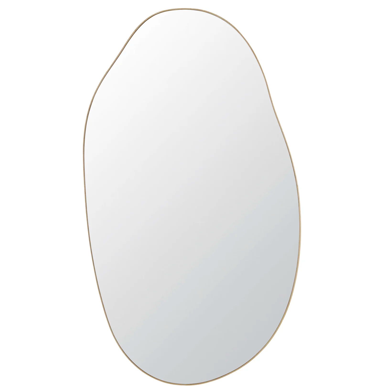 grand miroir organique en bois de chêne