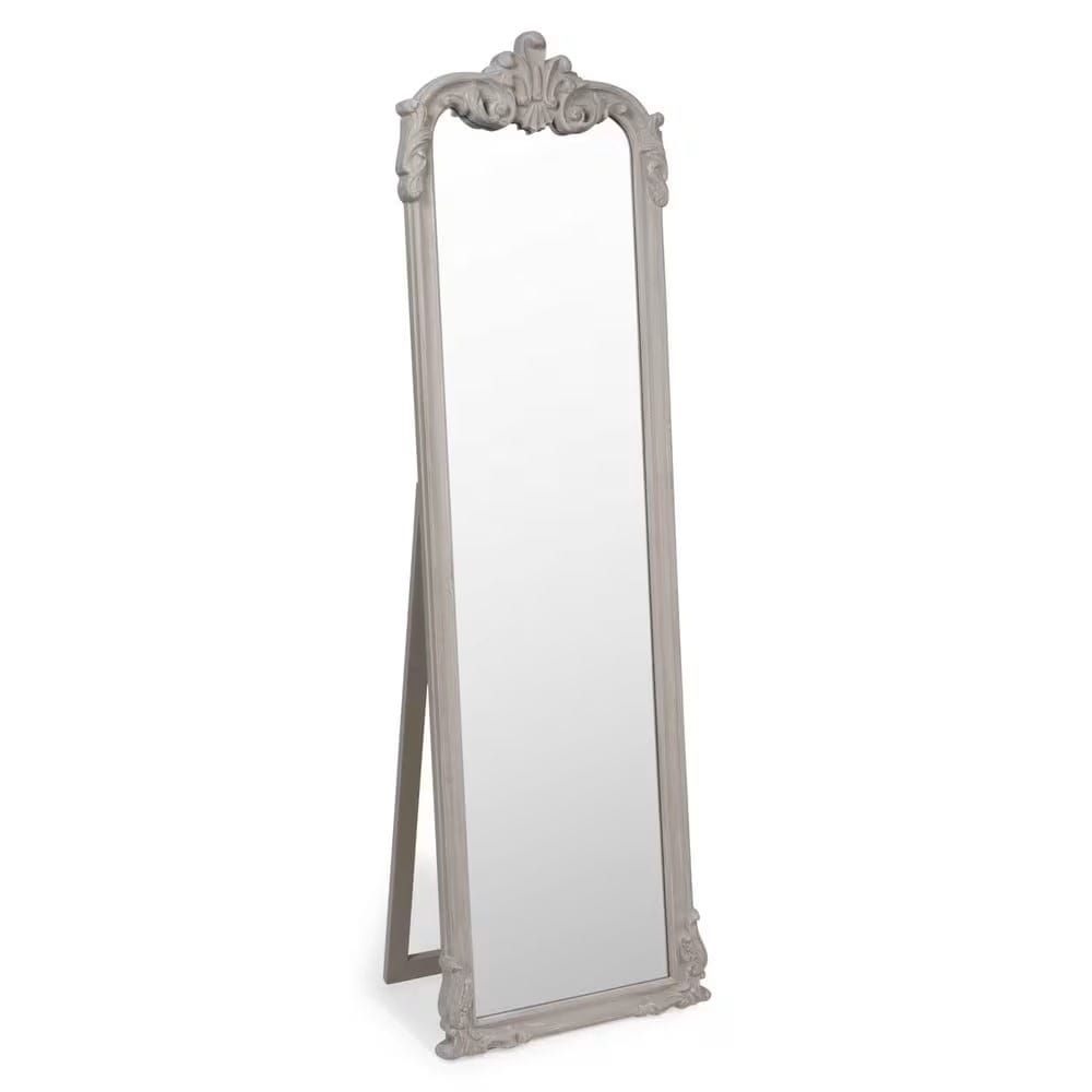 Elina - Grand miroir rectangulaire sur pied à moulures