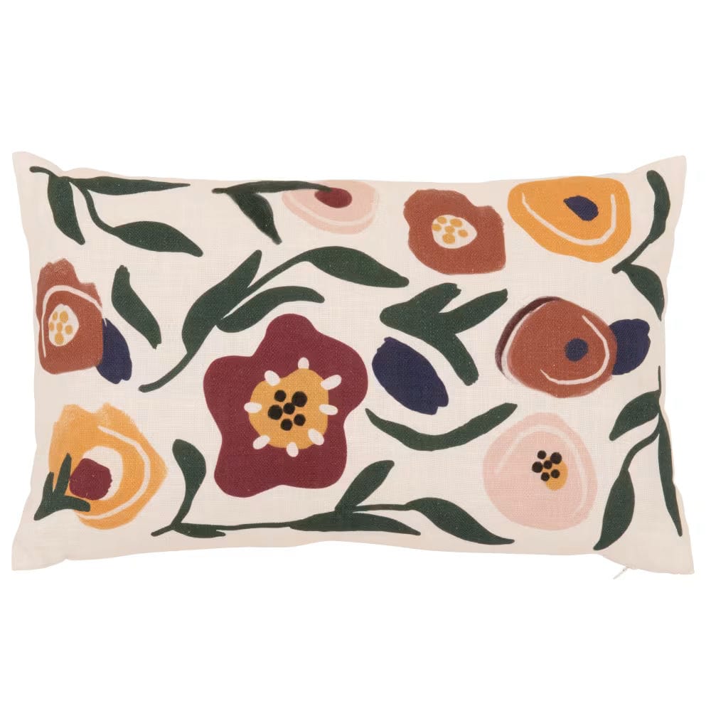 coussin motif floral pour canape