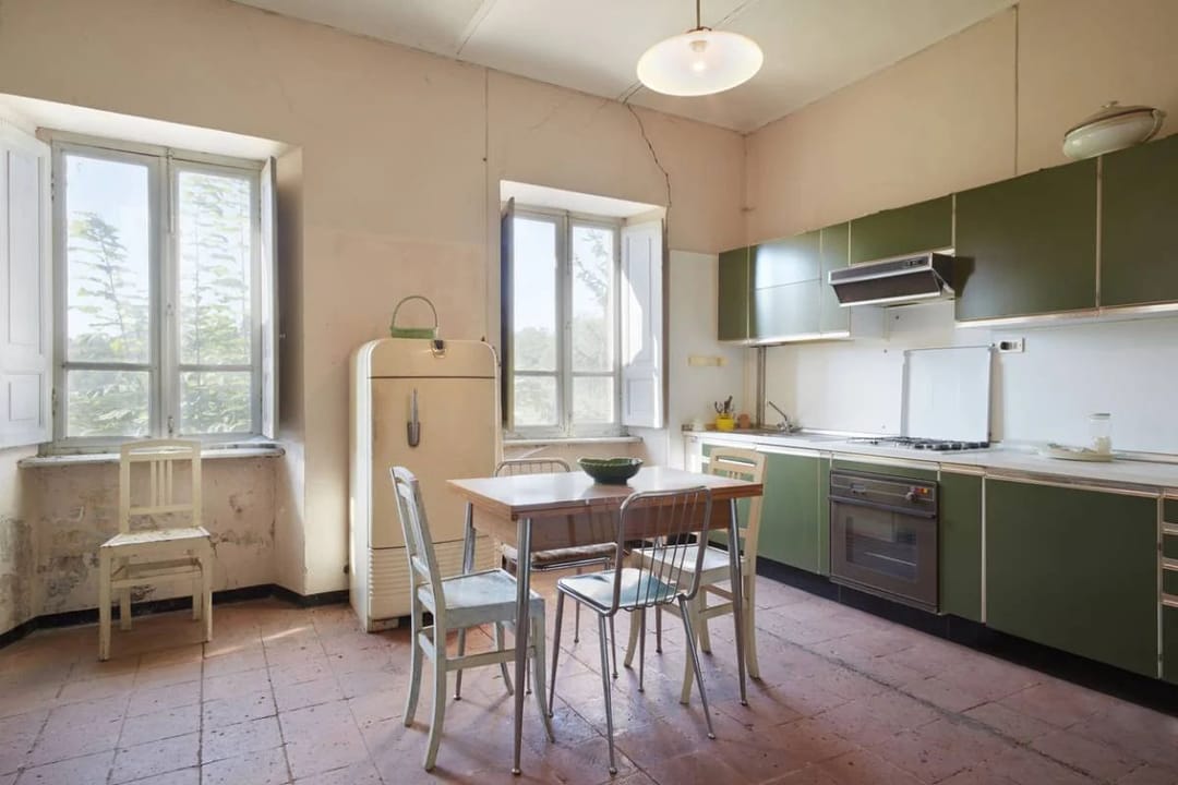 cuisine rétro moderne, fonctionnelle et stylée