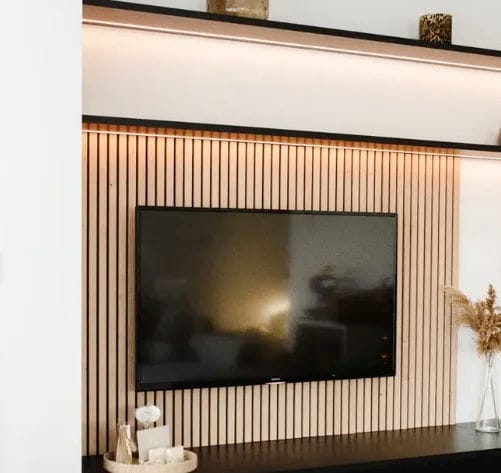 lot de 2 panneaux tasseaux décor chêne