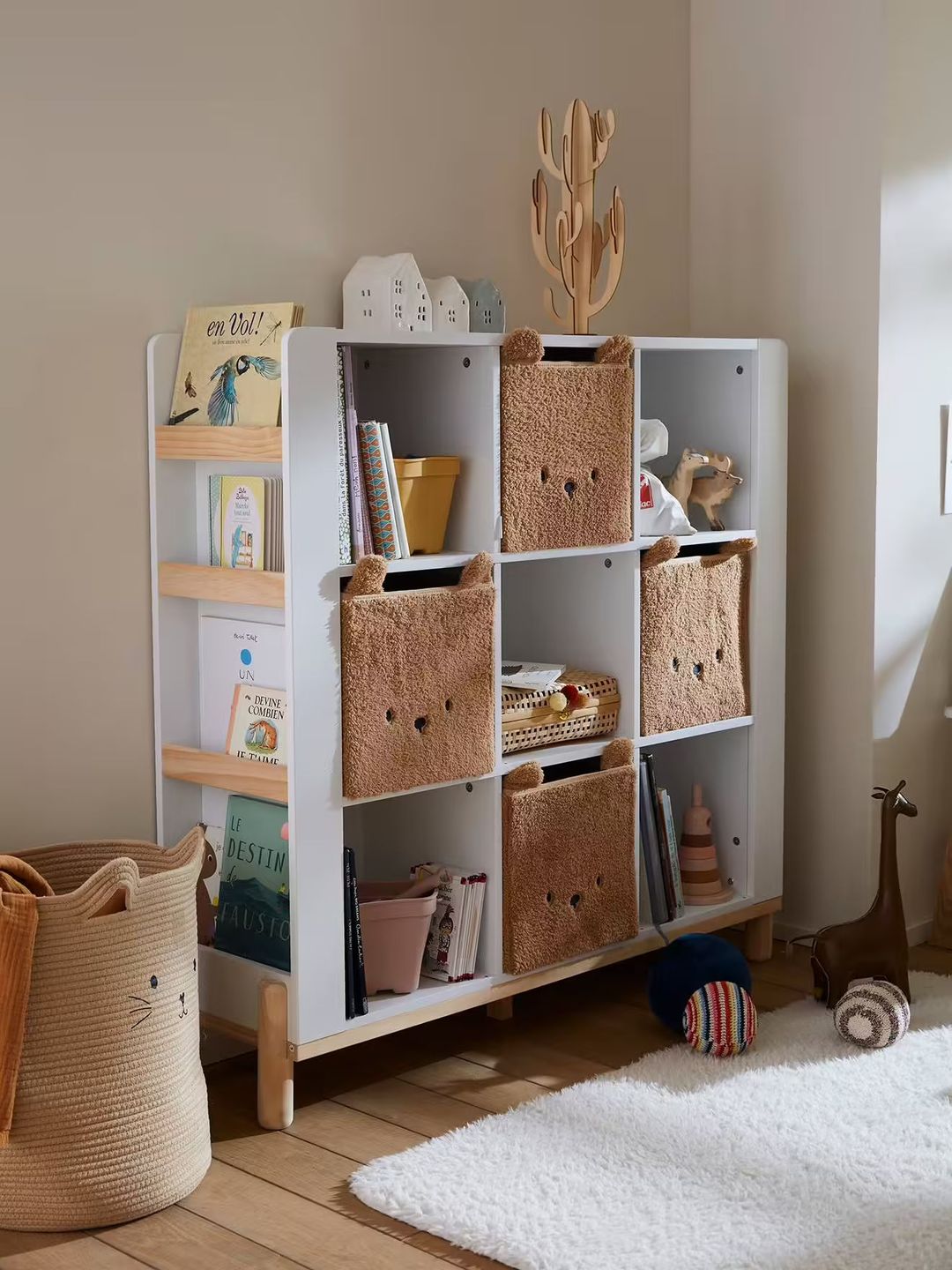 meuble à cases pour rangement jouet