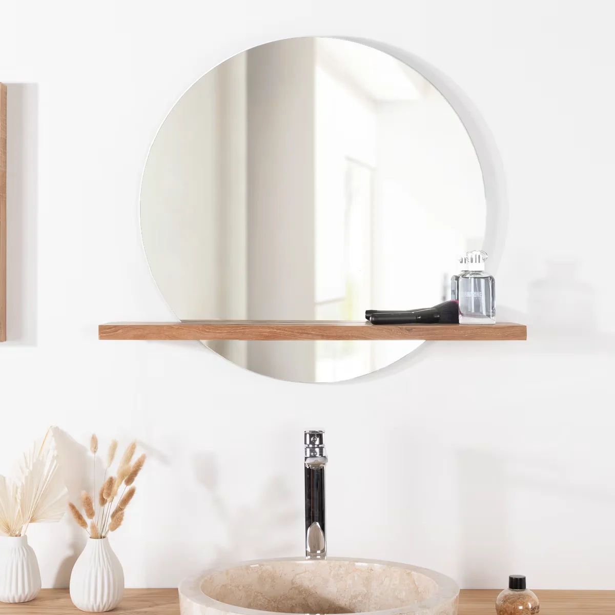petite salle de bain moderne miroir