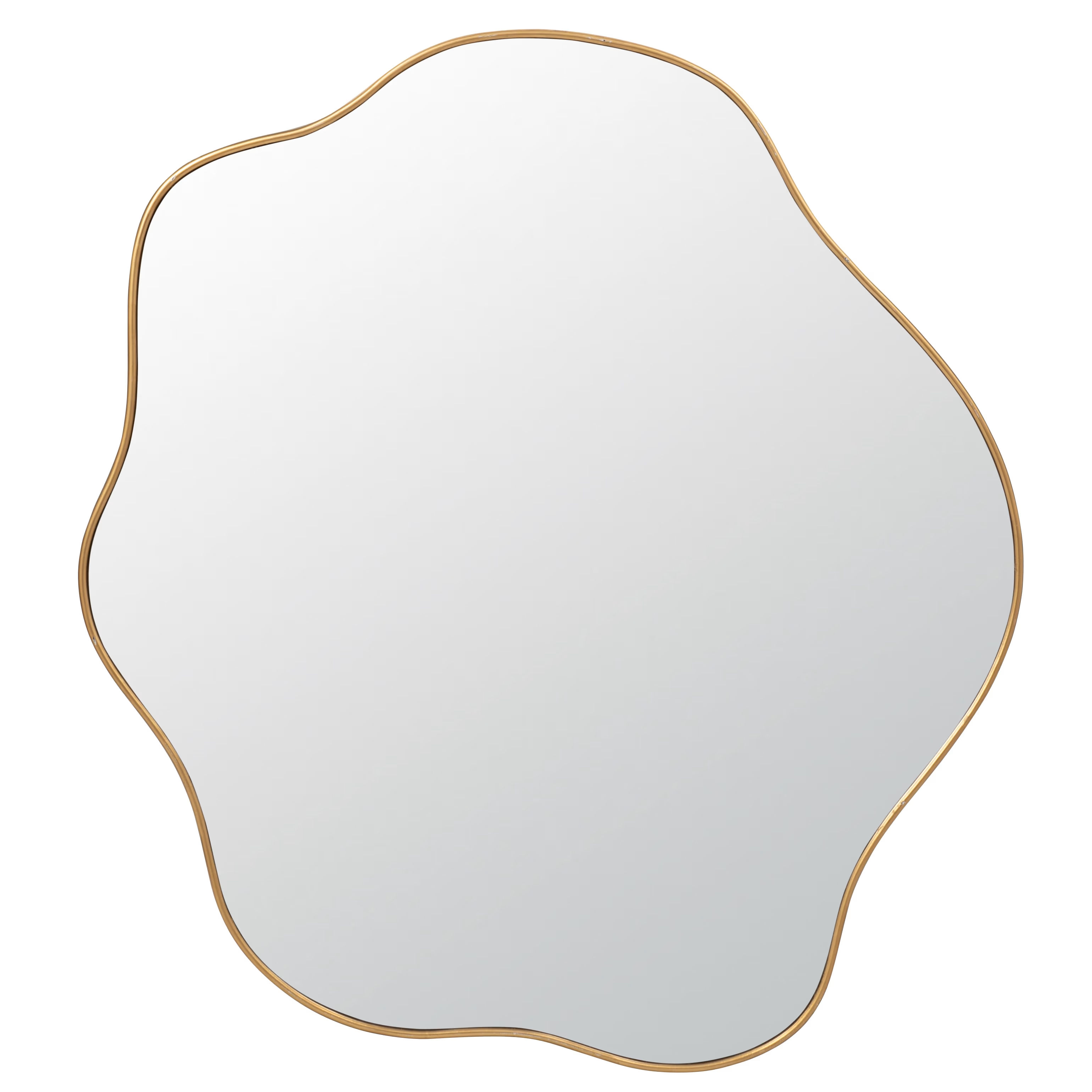 miroir organique doré