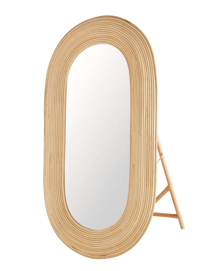 grand miroir en rotin maison du monde