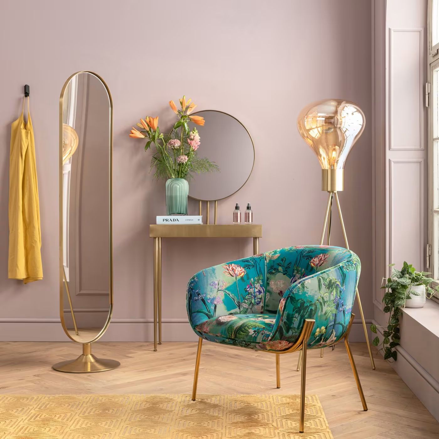 miroir sur pied
