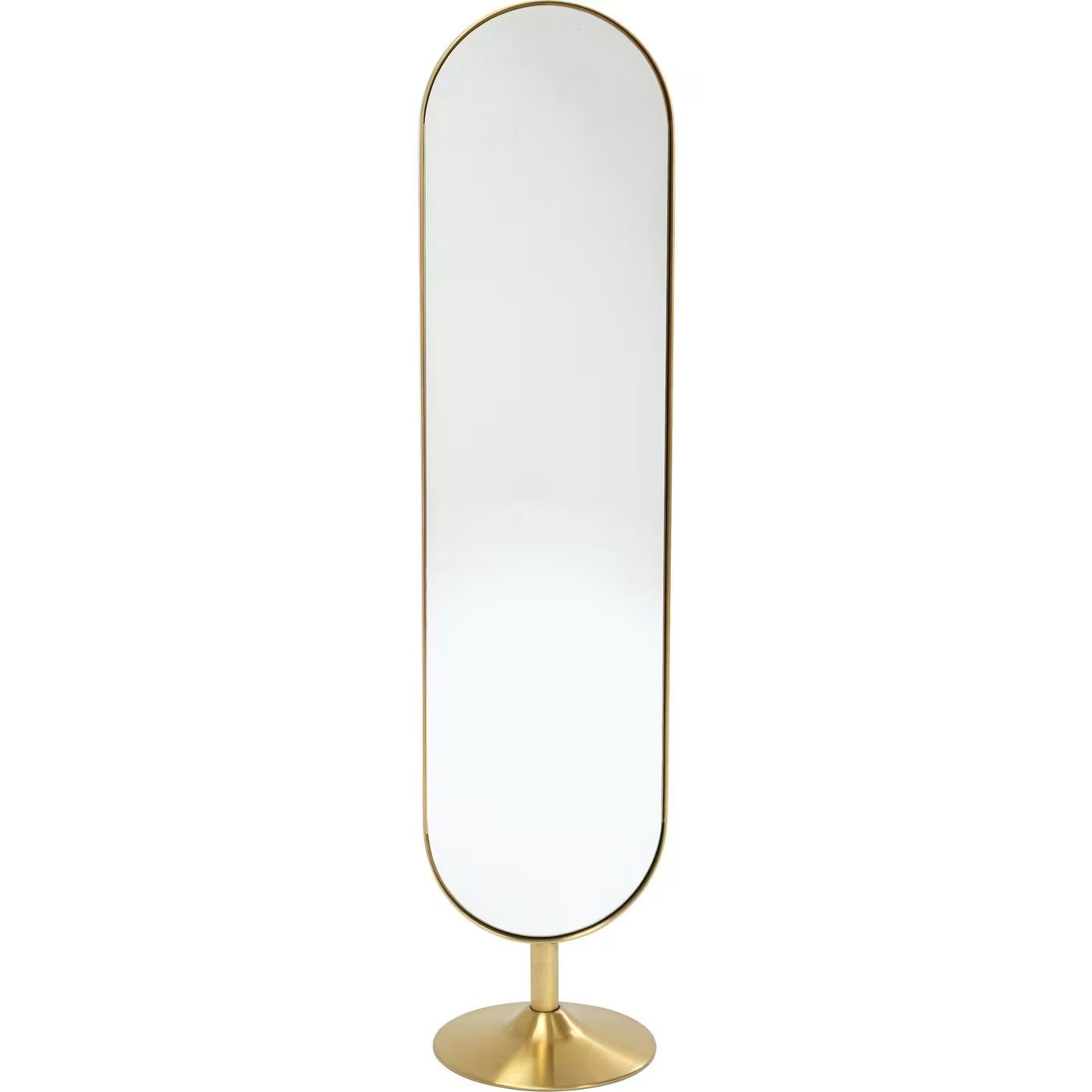  Miroir sur pied Curve 172x38cm laiton