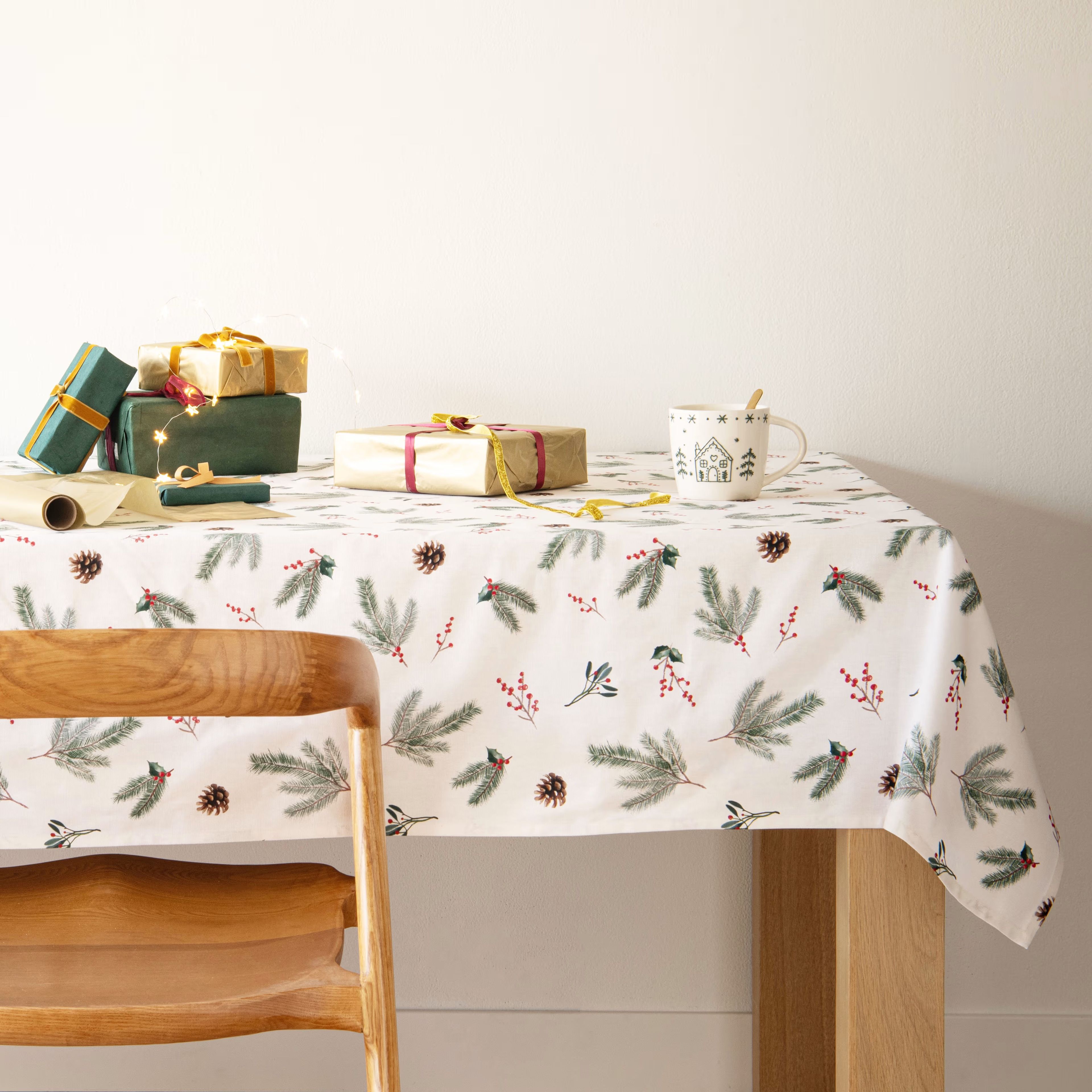 deco table noel nappe