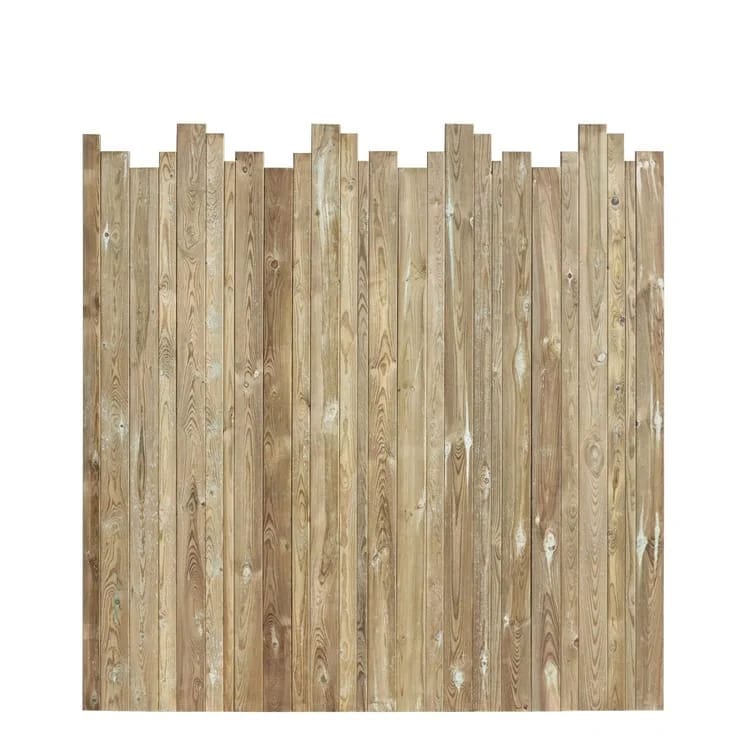 panneau en bois brise vue jardin