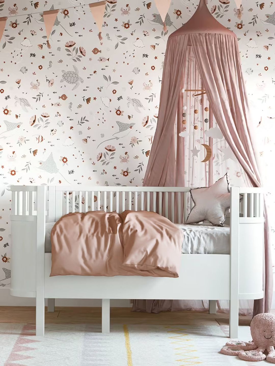 papier peint bébé fille
