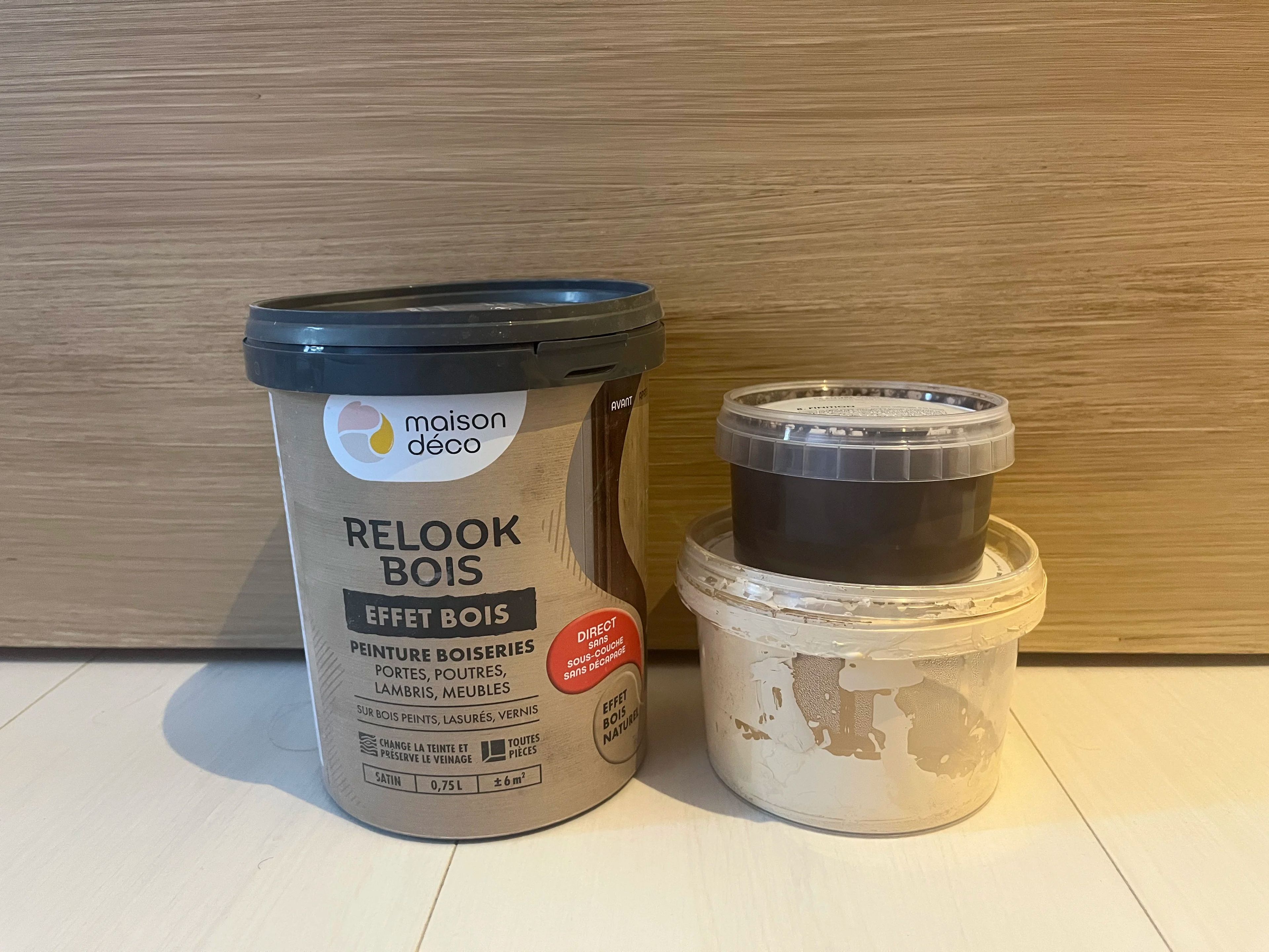 peinture effet bois maison déco